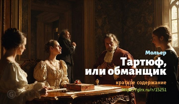 Читать краткий пересказ комедии Мольера «Тартюф». Тартюф, Мольер, краткое содержание Мольер