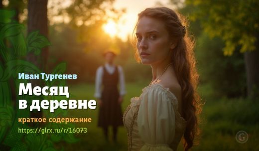 Читать краткий пересказ рассказа Ивана Тургенева «Месяц в деревне». Месяц в деревне, Тургенев, кратк